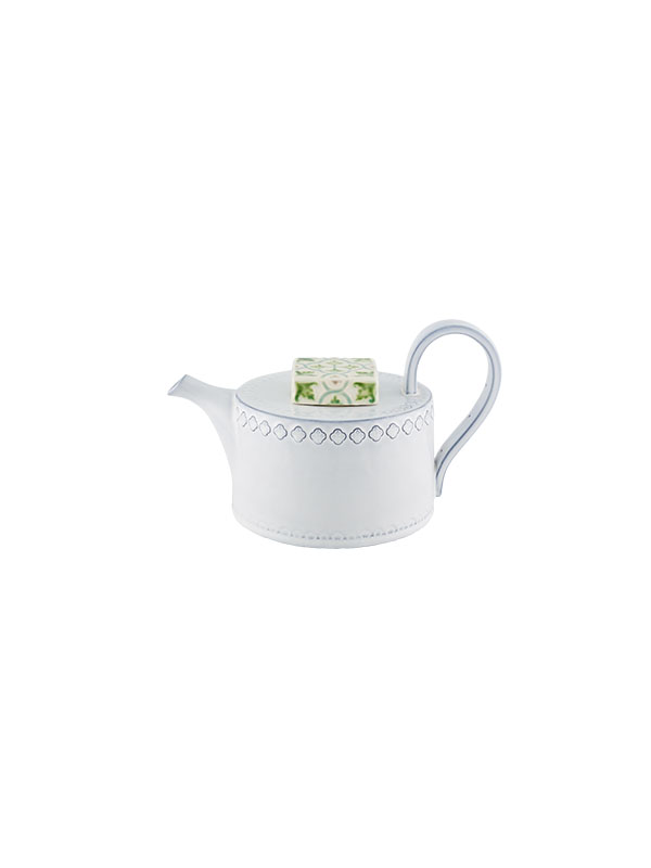 Tea Pot, White, large